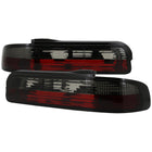 1989-1994 Nissan 240SX S13 Coupe Tail Lights (Chrome Housing/Red Smoke Lens)