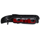1989-1994 Nissan 240SX S13 Coupe Tail Lights (Chrome Housing/Red Clear Lens)