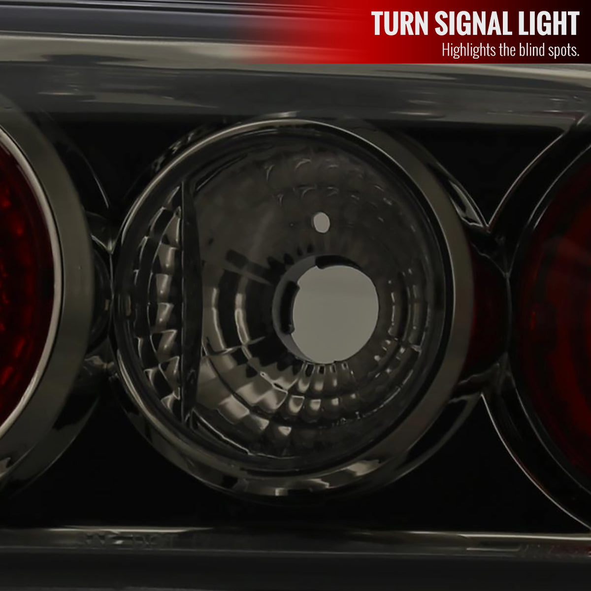 1989-1994 Nissan 240SX S13 Hatchback Tail Lights (Chrome Housing/Smoke Lens)