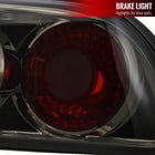1989-1994 Nissan 240SX S13 Hatchback Tail Lights (Chrome Housing/Smoke Lens)