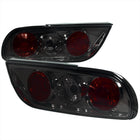1989-1994 Nissan 240SX S13 Hatchback Tail Lights (Chrome Housing/Smoke Lens)