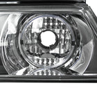 1989-1994 Nissan 240SX S13 Hatchback Tail Lights & Center Trunk Light (Matte Black Housing/Clear Lens)
