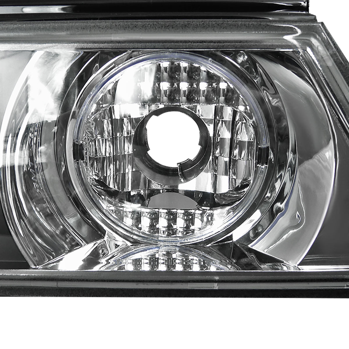1989-1994 Nissan 240SX S13 Hatchback Tail Lights & Center Trunk Light (Matte Black Housing/Clear Lens)