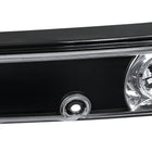1989-1994 Nissan 240SX S13 Hatchback Tail Lights & Center Trunk Light (Matte Black Housing/Clear Lens)