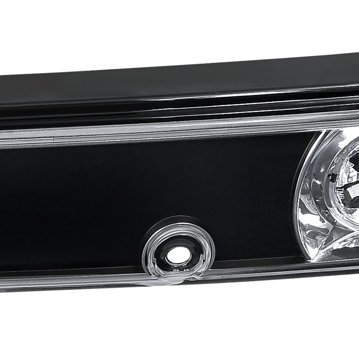 1989-1994 Nissan 240SX S13 Hatchback Tail Lights & Center Trunk Light (Matte Black Housing/Clear Lens)