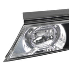 1989-1994 Nissan 240SX S13 Hatchback Tail Lights & Center Trunk Light (Matte Black Housing/Clear Lens)
