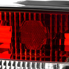 1989-1994 Nissan 240SX S13 Hatchback Tail Lights (Chrome Housing/Red Clear Lens)