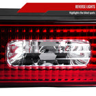 1989-1994 Nissan 240SX S13 Hatchback Center Trunk Light (Chrome Housing/Red Clear Lens)