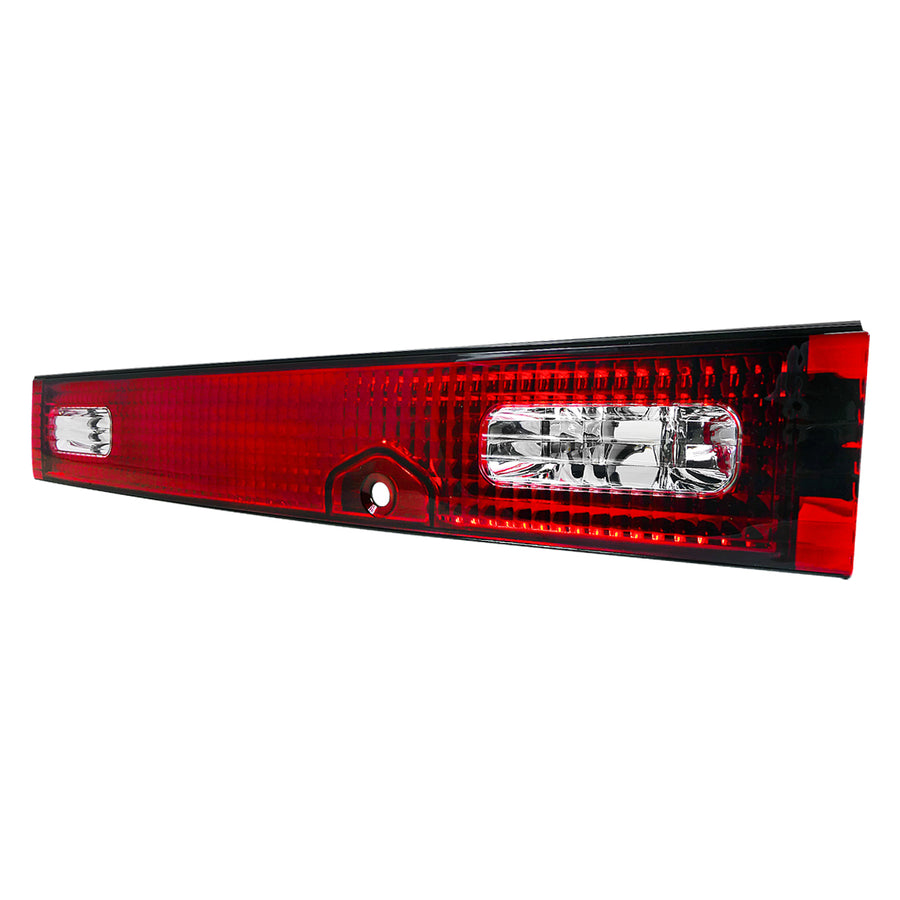 1989-1994 Nissan 240SX S13 Hatchback Center Trunk Light (Chrome Housing/Red Clear Lens)