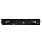 1989-1994 Nissan 240SX S13 Hatchback Tail Lights & Center Trunk Light (Chrome Housing/Red Clear Lens)