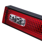 1989-1994 Nissan 240SX S13 Hatchback Tail Lights & Center Trunk Light (Chrome Housing/Red Clear Lens)