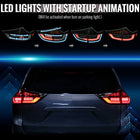 2011-2014 Toyota Sienna Full LED Tail Lights w/ Sequential Turn Signal and Startup Animation (Black Housing / Smoked Lens)