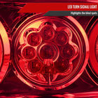 1991-1998 Nissan 180SX RPS13 / 240SX S13 S14 JDM Red LED Tail Ligths (Chrome Housing/Red Lens)