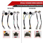 1991-1998 Nissan 180SX RPS13 / 240SX S13 S14 JDM Red LED Tail Ligths (Chrome Housing/Red Lens)