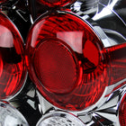 2005-2008 Toyota Tacoma Tail Lights (Chrome Housing/Clear Lens)
