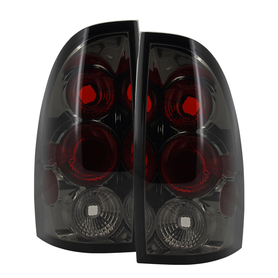 2005-2008 Toyota Tacoma Tail Lights (Chrome Housing/Smoke Lens)