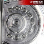 2005-2015 Toyota Tacoma LED Tail Lights (Chrome Housing/Clear Lens)