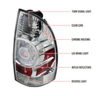 2005-2015 Toyota Tacoma LED Tail Lights (Chrome Housing/Clear Lens)