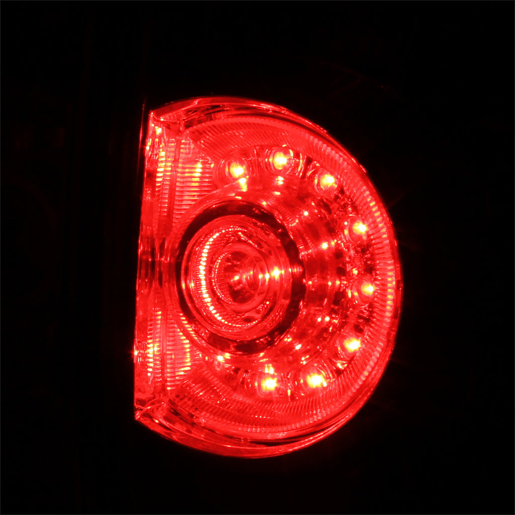 2005-2015 Toyota Tacoma LED Tail Lights (Chrome/Red Housing/Clear Lens)