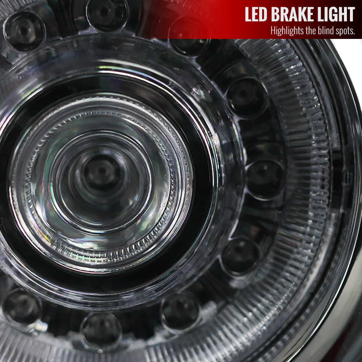 2005-2015 Toyota Tacoma LED Tail Lights (Chrome/Red Housing/Clear Lens)