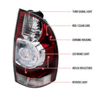 2005-2015 Toyota Tacoma LED Tail Lights (Chrome/Red Housing/Clear Lens)