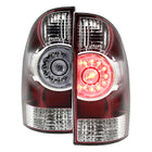 2005-2015 Toyota Tacoma LED Tail Lights (Chrome/Red Housing/Clear Lens)