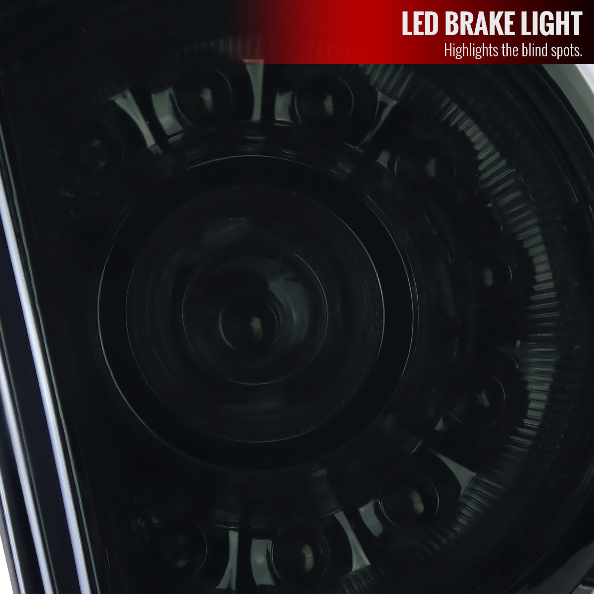 2005-2015 Toyota Tacoma LED Tail Lights (Chrome Housing/Dark Smoke Lens)