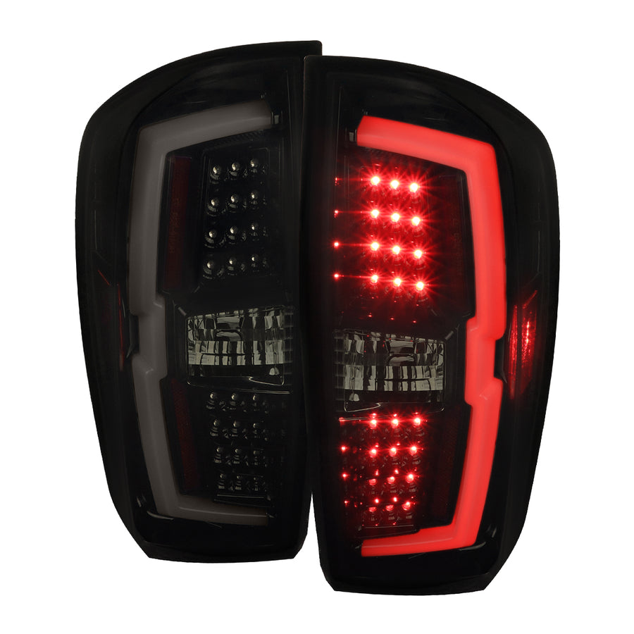 2016-2022 Toyota Tacoma LED Bar Tail Lights (Chrome Housing/Smoke Lens)