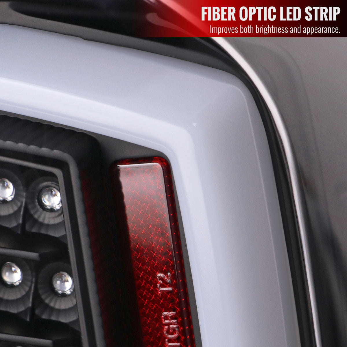 2016-2022 Toyota Tacoma LED Bar Tail Lights (Matte Black Housing/Clear Lens)