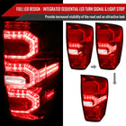 2016-2022 Toyota Tacoma Sequential Signal LED Tail Lights (Chrome Housing/Red Lens)