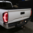 2016-2022 Toyota Tacoma LED Bar Tail Lights (Chrome Housing/Red Clear Lens)