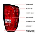 2016-2022 Toyota Tacoma LED Bar Tail Lights (Chrome Housing/Red Clear Lens)