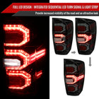2016-2022 Toyota Tacoma Sequential Signal LED Tail Lights (Glossy Black Housing/Smoke Lens)