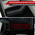 2016-2022 Toyota Tacoma Sequential Signal LED Tail Lights (Glossy Black Housing/Smoke Lens)
