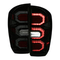 2016-2022 Toyota Tacoma Sequential Signal LED Tail Lights (Glossy Black Housing/Smoke Lens)
