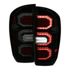 2016-2022 Toyota Tacoma Sequential Signal LED Tail Lights (Glossy Black Housing/Smoke Lens)