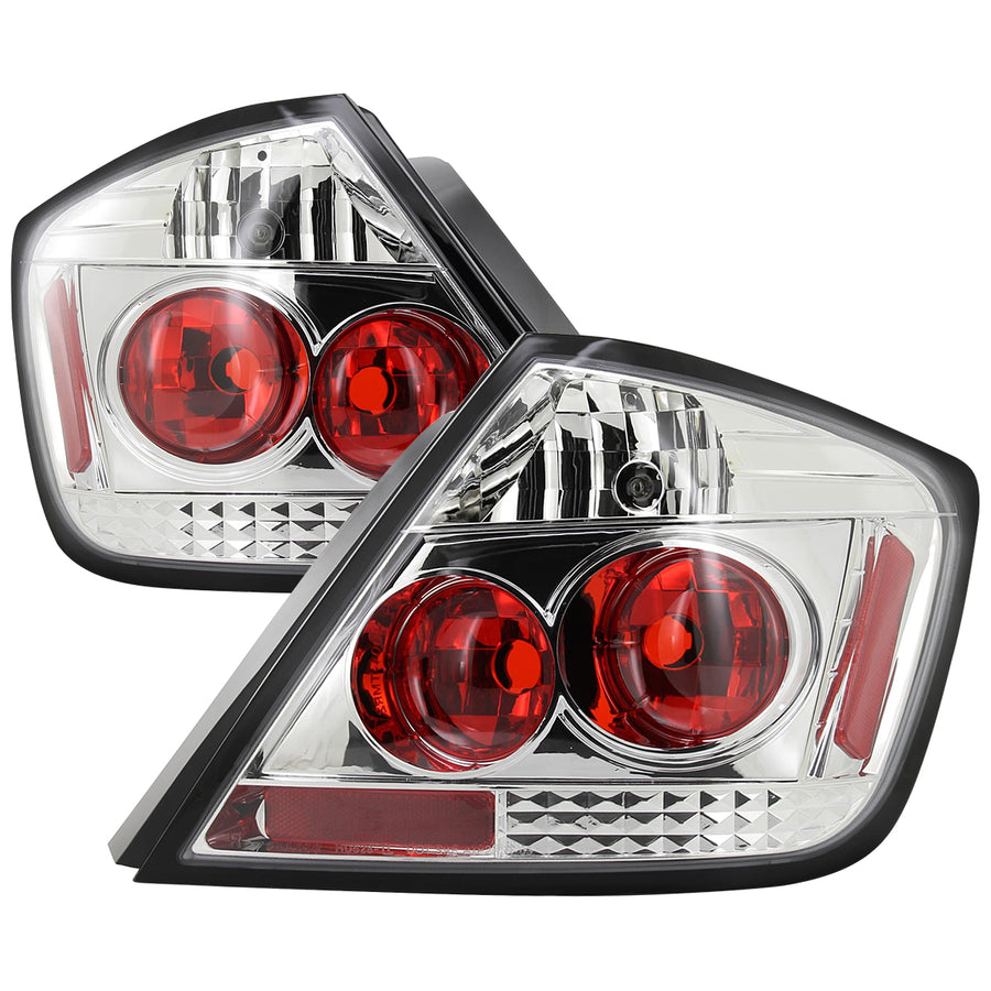 2004-2010 Scion tC Factory Style Tail Lights (Chrome Housing/Clear Lens)
