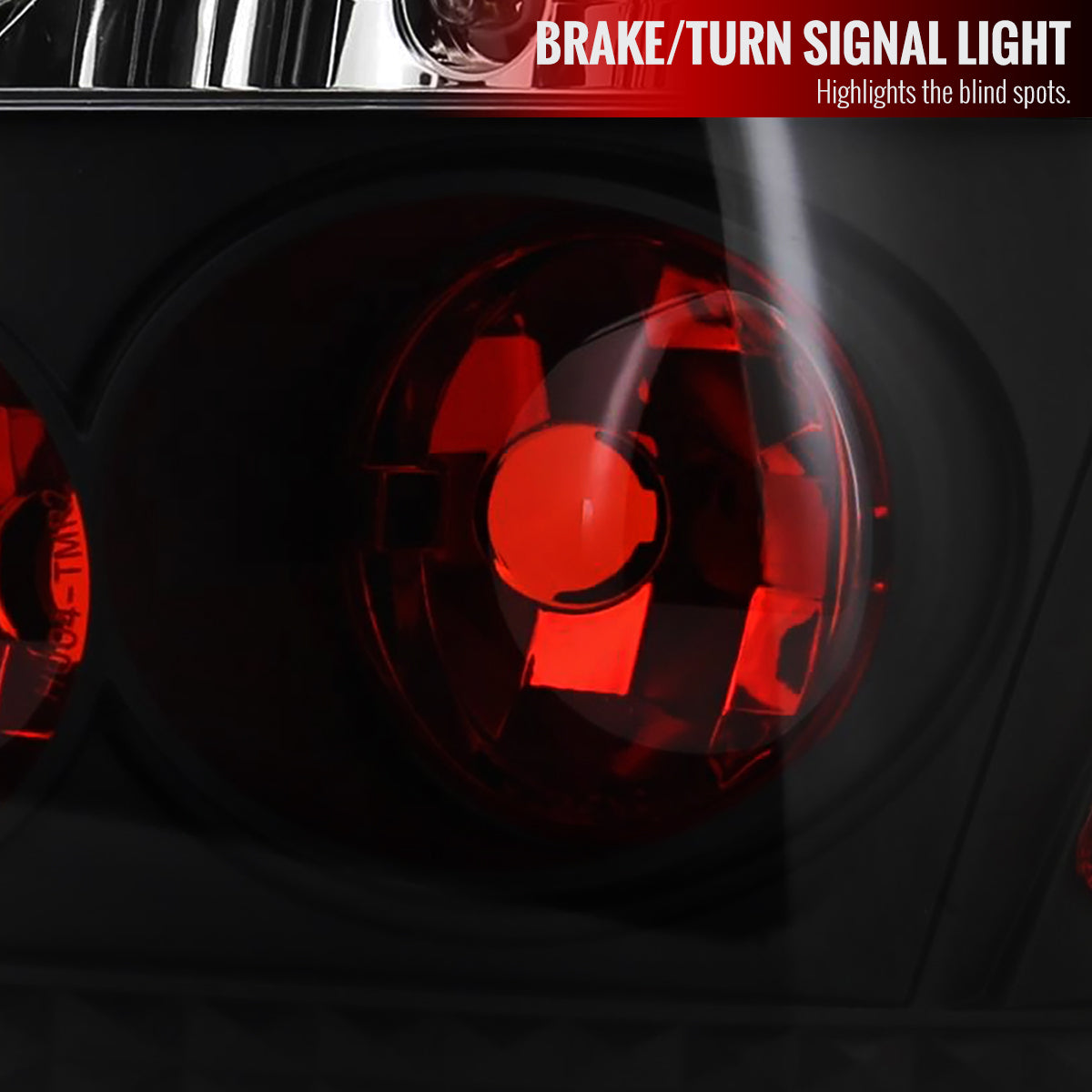 2004-2010 Scion tC Factory Style Tail Lights (Matte Black Housing/Clear Lens)