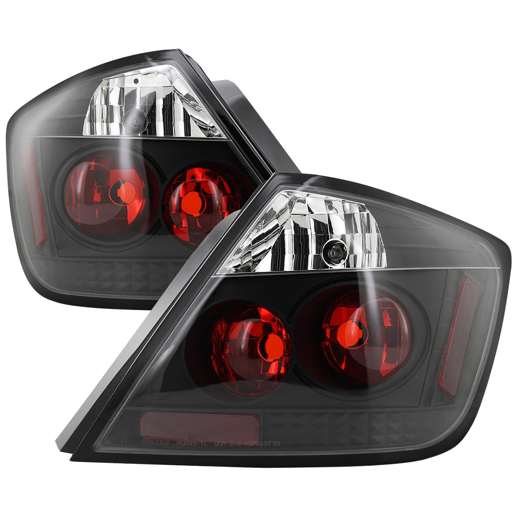 2004-2010 Scion tC Factory Style Tail Lights (Matte Black Housing/Clear Lens)