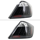 2004-2010 Scion tC V2 Style LED Tail Lights (Matte Black Housing/Clear Lens)