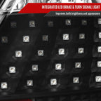 2004-2010 Scion tC V2 Style LED Tail Lights (Matte Black Housing/Clear Lens)