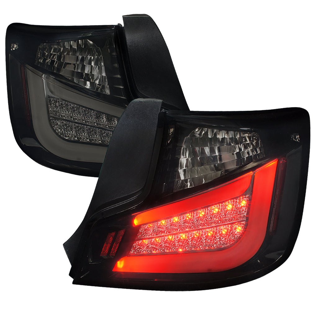 2011-2013 Scion tC LED Tail Lights (Glossy Black Housing/Smoke Lens)