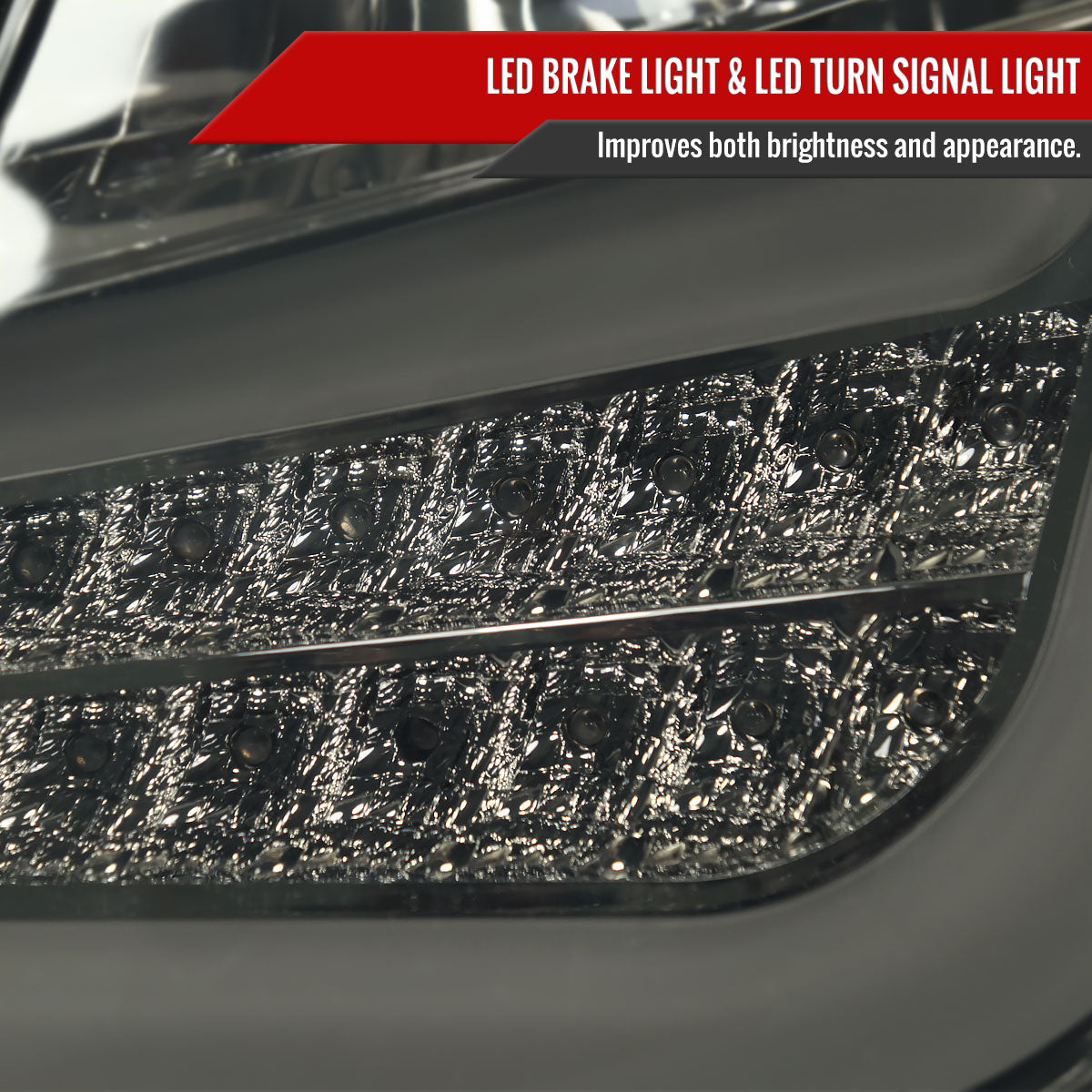 2011-2013 Scion tC LED Tail Lights (Chrome Housing/Smoke Lens)