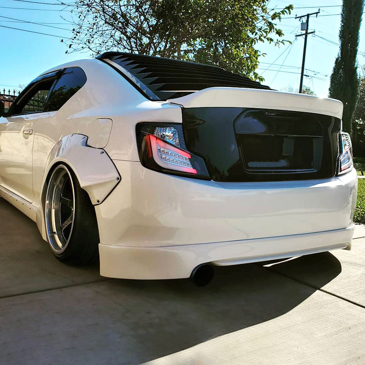 2011-2013 Scion tC LED Tail Lights (Matte Black Housing/Clear Lens)