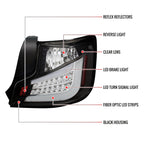 2011-2013 Scion tC LED Tail Lights (Matte Black Housing/Clear Lens)