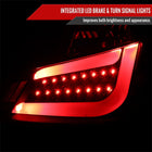 2011-2013 Scion tC V2 Style LED Tail Lights (Matte Black Housing/Clear Lens)
