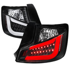 2011-2013 Scion tC V2 Style LED Tail Lights (Matte Black Housing/Clear Lens)