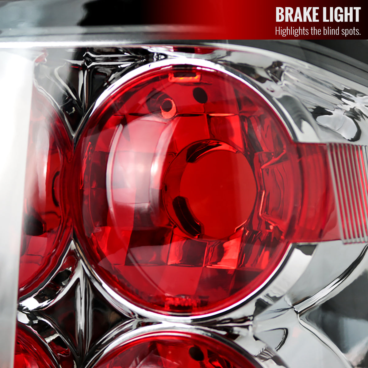 2004-2015 Nissan Titan Tail Lights (Chrome Housing/Clear Lens)