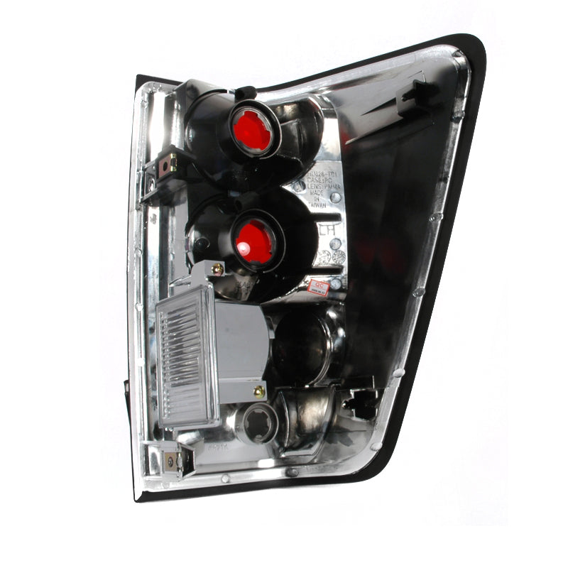 2004-2015 Nissan Titan Tail Lights (Matte Black Housing/Clear Lens)