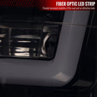 2004-2015 Nissan Titan LED Tail Lights with White LED Tube (Glossy Black Housing/Smoke Lens)